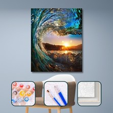 WebStyle Sayılarla Boyama Seti Kasnaklı Rio De Janerio Dalgası 40 x 50 cm