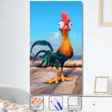 WebStyle Sayılarla Boyama Seti Kasnaklı Şaşkın Horoz 60 x 75 cm