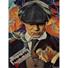 WebStyle Sayılarla Boyama Seti Kasnaklı Thomas Shelby 40 x 50 cm