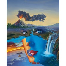 WebStyle Sayılarla Boyama Seti Kasnaklı Doğaya Ihtiyaç 3 40 x 50 cm