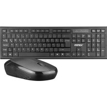 Everest KM-6121 Siyah Kablosuz Q Slim Klavye + Mouse Set