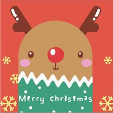 WebStyle Yeni Yıl ve Geyik Sayılarla Boyama Seti Kasnaklı 40 x 50 cm