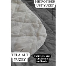 Ely Parker Sessiz Renkli Alez Gri Yatak Koruyucu Kapitoneli Mikro Fitted Tek Çift Kişilik Bebek Alezi