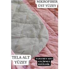 Ely Parker Sessiz Renkli Alez Pembe Yatak Koruyucu Kapitoneli Mikro Fitted Tek Çift Kişilik Bebek Alezi