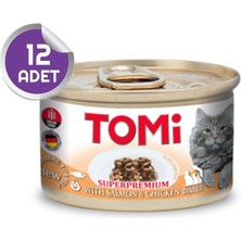 Tomi Parça Etli Somon ve Tavuklu Tahılsız Kedi Konservesi 85 gr x 12