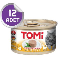 Tomi Ördekli Tahılsız Kedi Konservesi 85 gr 12 Adet