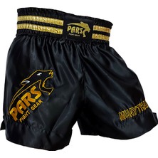 Pars Muay Thai Şortu Nakışlı Siyah PRS-1104