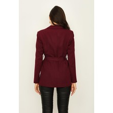 Select Moda Kadın  Kuşaklı Astarlı Blazer Ceket