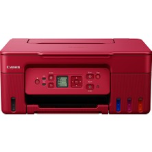 Canon PIXMA G3470 Çok Fonksiyonlu Renkli Mürekkep Tanklı Kırmızı Yazıcı/Tarama + Fotokopi/Wifi (Canon Eurasia Garantili)