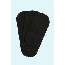 Mono Socks 3'lü Siyah Babet Çorap