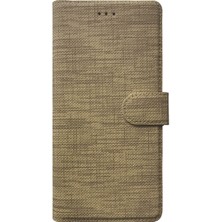 Microsonic Xiaomi Redmi 10A Kılıf Fabric Book Wallet Gold