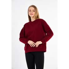 Levina Oversize Iki Iplik Basic Sweatshirt