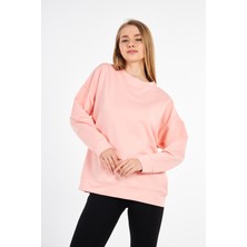 Levina Oversize Iki Iplik Basic Sweatshirt