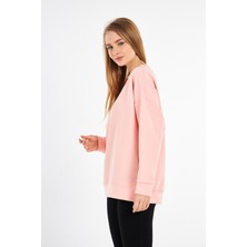 Levina Oversize Iki Iplik Basic Sweatshirt