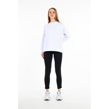 Levina Oversize Iki Iplik Basic Sweatshirt