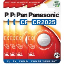 Panasonic CR-2025EL/1BP Lityum Düğme Pil 3 Volt Dörtlü Paket