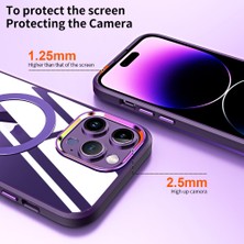 Gpack Apple iPhone 13 Pro Max Kılıf Wireless Tacsafe Ivy Standlı Ultra Koruma Sert Kapak Lacivert