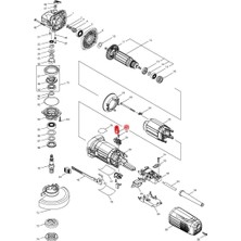 Makita GA4540R Kömür Fırça CB-325 Ürün Kodu 195001-2