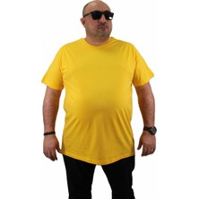 Moc Grande Mocgrande Büyük Beden Basic Tişört 11100 Sarı