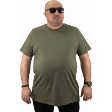 Moc Grande Mocgrande Büyük Beden Basic Tişört 11100 Hakı