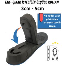 Magic Foot +5 cm Boy Uzatıcı Tabanlık  Geliştirilmiş Tüm Ayakkabılarda Uyumlu Gizli Boy Yükseltici