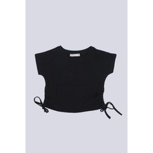 Escabel Kız Çocuk Tandan Büzmeli Tshirt