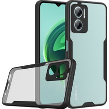 Case 4U Xiaomi Redmi Note 11E Kılıf Kamera Korumalı Ultra Ince Buzlu Mat Renkli Parfe Silikon Kapak Siyah