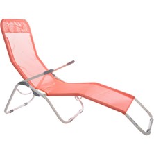 Andoutdoor Tumbona Katlanır Şezlong-Kırmızı