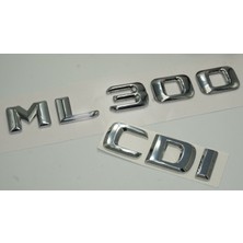 Dk Benz ml 300 Cdı Bagaj Krom Metal 3m 3D Yazı Logo