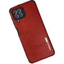 Kılıf Evreni Samsung Galaxy A22 Kılıf Loop Deri Silikon - Kırmızı