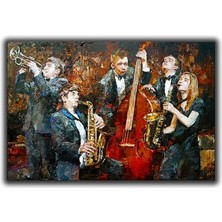 Müzik Grubu Kanvas Tablo