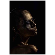 Gold Kadın Kanvas Tablo