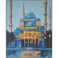 Sultan Ahmet Camii (The Blue Mosque) Orijinal Yağlı Boya Tablo