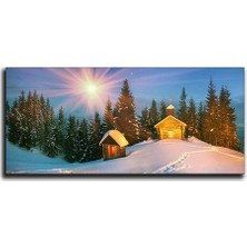 Kar Manzarası Kanvas Tablo