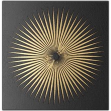 Soyut Altın Desenli Çizgiler Yoğun Yağlı Boya Dokulu Tablo