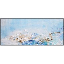 Deniz Kıyısı Soyut Yağlı Boya Dokulu Tablo