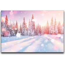 Kar Manzaralı Ukrayna Kanvas Tablo