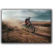 Motokros Kanvas Tablo