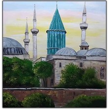 Konya Mevlana Müzesi Orijinal Yağlı Boya Tablo