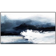 Soyut Petrol Yaglı Boya Dokulu Tablo