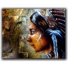 Hıntlı Kadın Kanvas Tablo