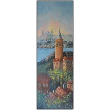Istanbul Galata Kulesi Orijinal Yağlı Boya Tablo