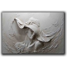 3D Illuzyon Sımlı ve Dokulu Kanvas Tablo