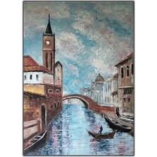 Venedik Sokağı Orijinal Yağlı Boya Tablo