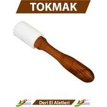 Ahşap Saplı Plastik Yuvarlak Küçük Tokmak Deri El Aleti Çekiç