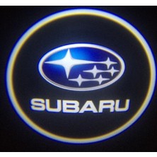 Oto Çizgi Subaru Pilli Kapı Altı LED Hayalet Logo Mesafe Sensörlü 2 Adet