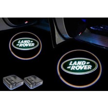 Oto Çizgi Land Rover Pilli Yapıştırmalı Kapı Altı LED Hayalet Logo Mesafe S