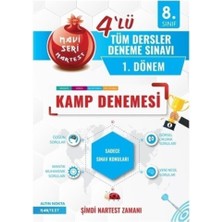 Nartest Yayınevi 8. Sınıf Tüm Dersler 1. Dönem Mavi Seri 4 Kamp Deneme