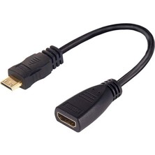 Keepro Kablolu Mini HDMI HDMI Çevirici 15 cm Mini HDMI Erkek HDMI Dişi