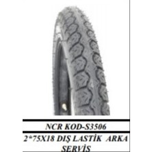 Motorcu Aziz Aslan Dış 2*75*18 Arka Tip Servis